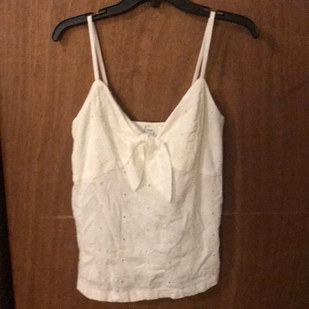 White lacy top